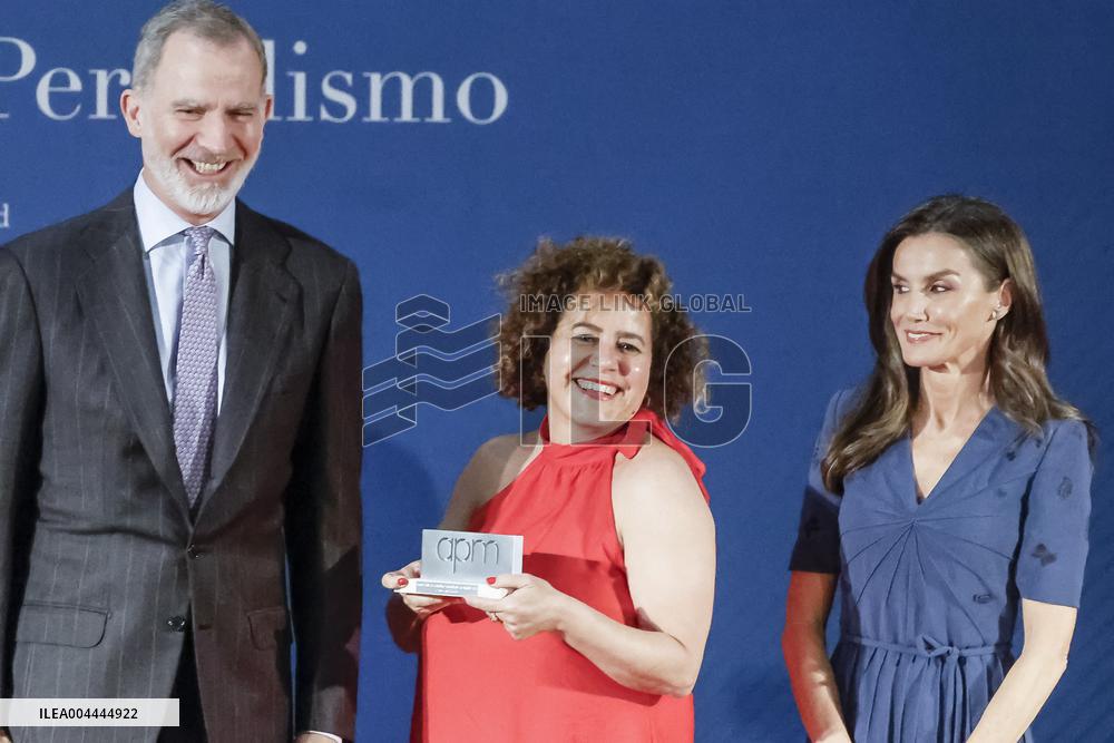 Royals At APM Journalism Awards - Madrid