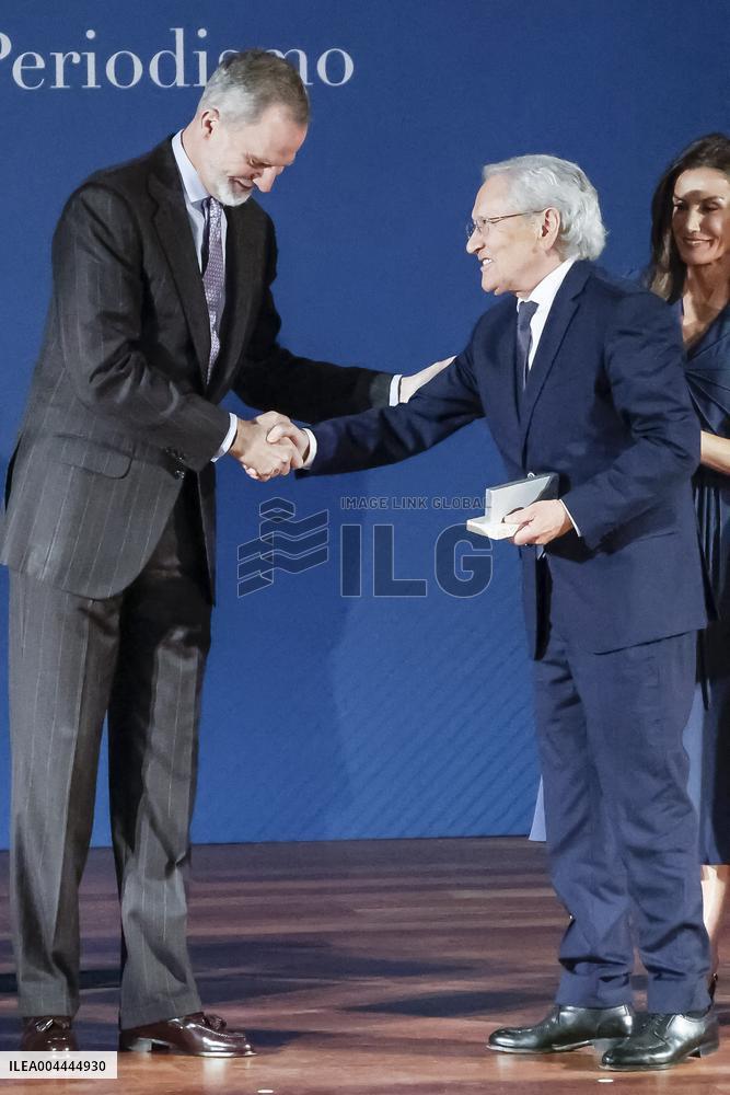 Royals At APM Journalism Awards - Madrid