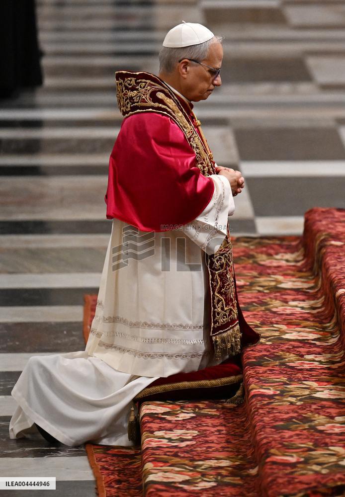 Pope Leo XIV Visits St. Paul Basilica - Rom