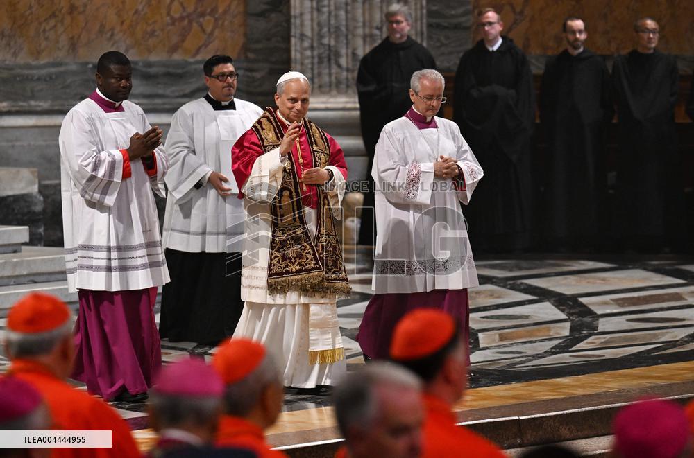 Pope Leo XIV Visits St. Paul Basilica - Rom