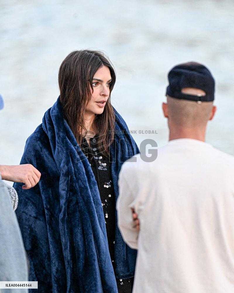 Cannes - Emily Ratajkowski Beach Photoshoot
