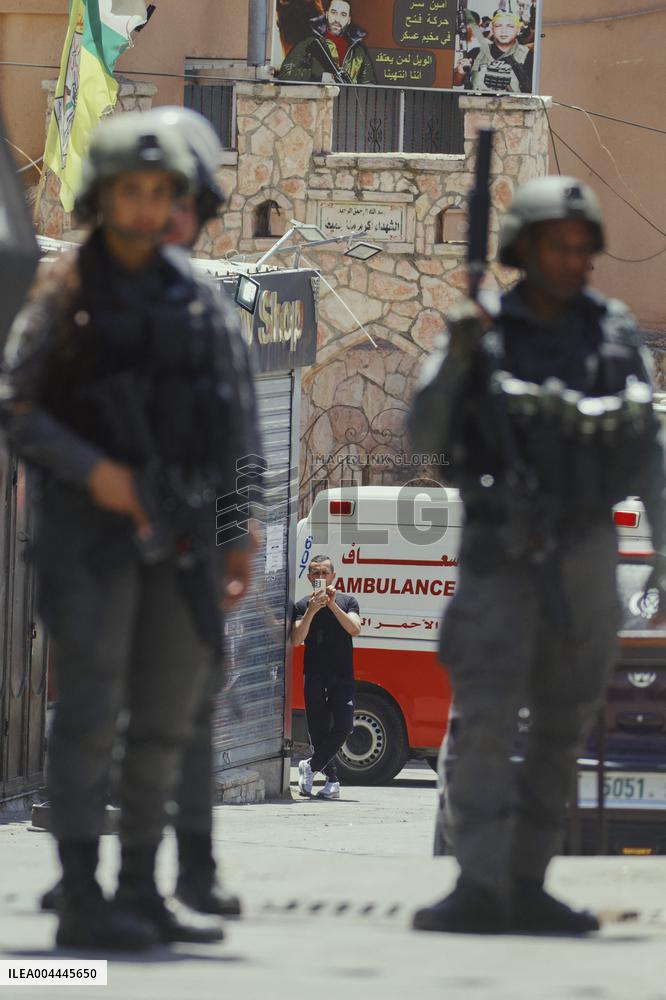 Israeli Forces Raid Refugee Camp - Nablus