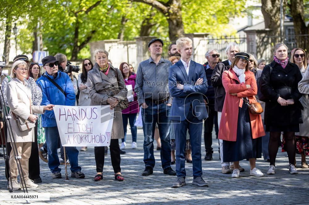 TeachersÂ´ protest
