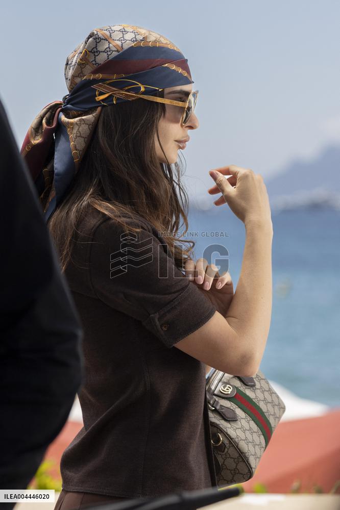 Cannes Emily Ratajkowski along the Croisette MP