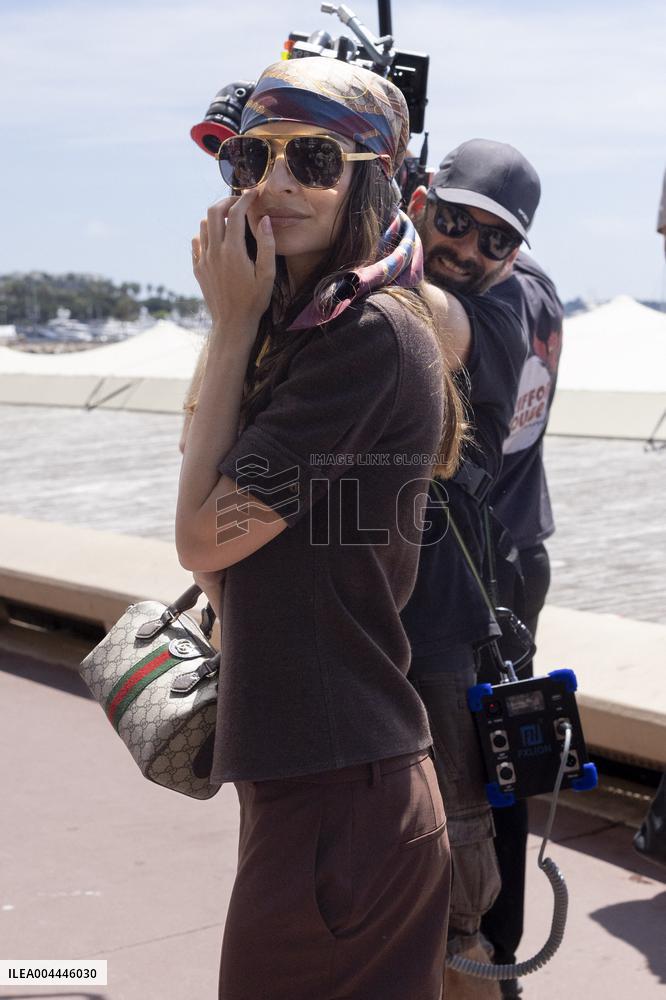 Cannes Emily Ratajkowski along the Croisette MP