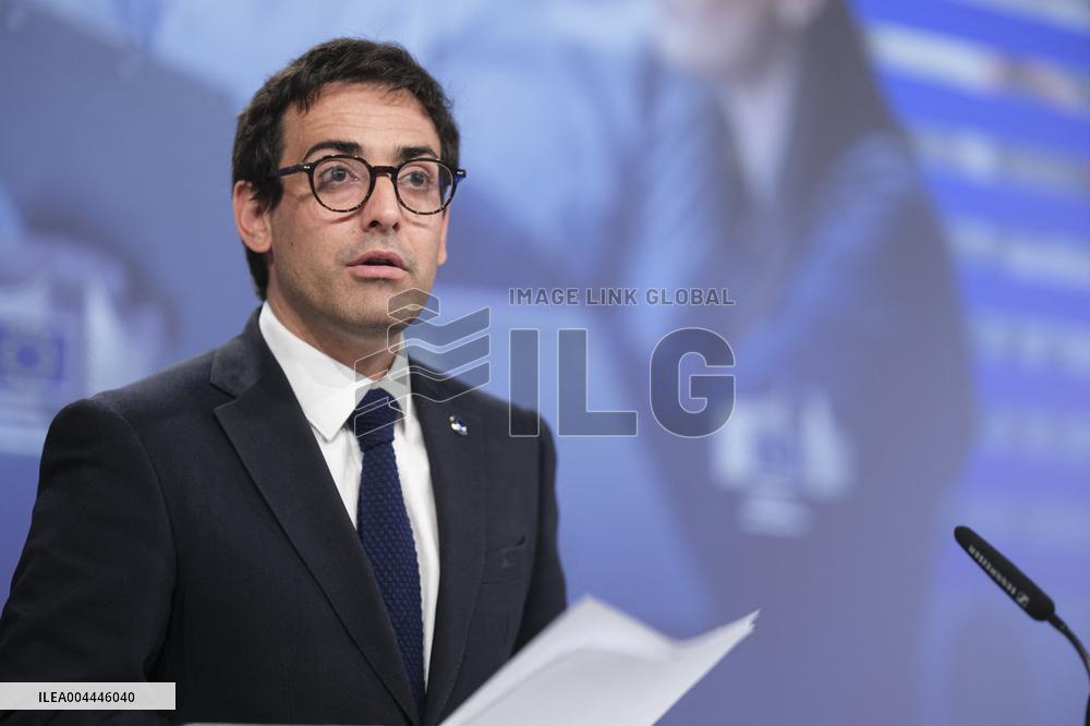 Commissioner For Industry SMEs And The Single Market Press Conference - Brussels