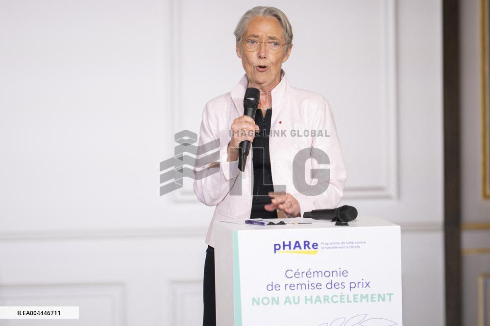 'Non Au Harcelement' Awards Ceremony - Paris