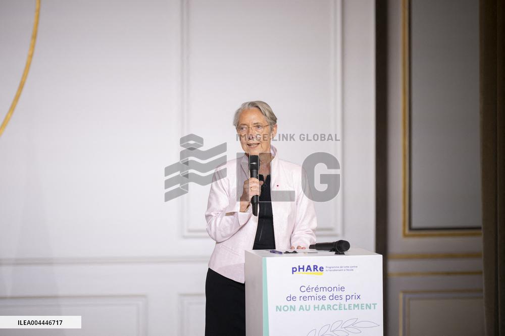 'Non Au Harcelement' Awards Ceremony - Paris