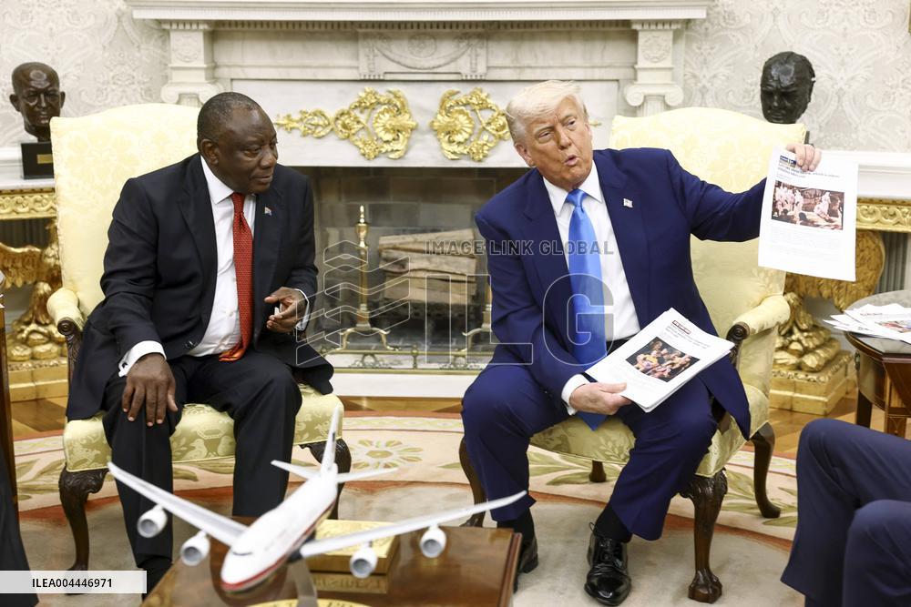 South Africa’s Ramaphosa visits US President Trump at White House
