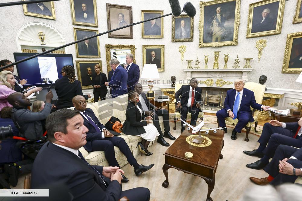 South Africa’s Ramaphosa visits US President Trump at White House