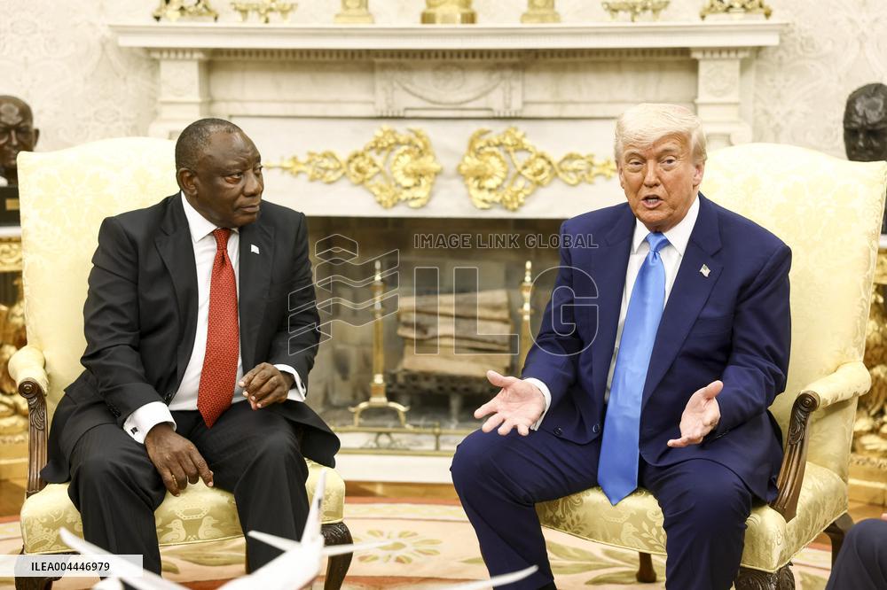 South Africa’s Ramaphosa visits US President Trump at White House