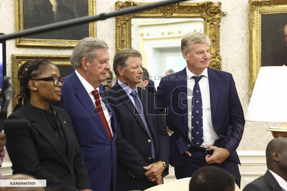 South Africa’s Ramaphosa visits US President Trump at White House