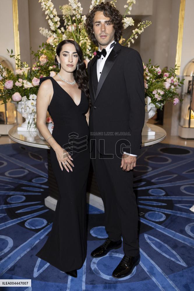 Cannes Chiara Bontempi, Gianmarco Tamberi  leave Hotel Martinez MP