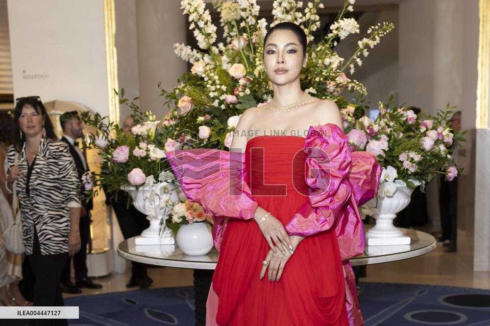 Cannes Peraya Malisorn Faye leaves Hotel Martinez MP