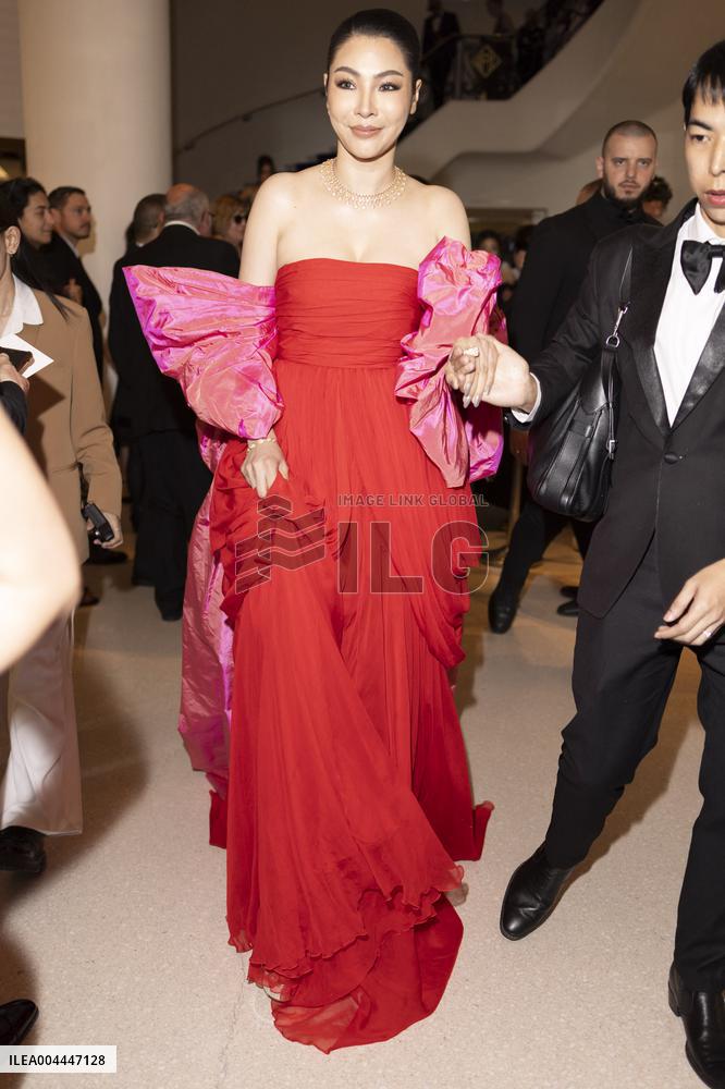 Cannes Peraya Malisorn Faye leaves Hotel Martinez MP