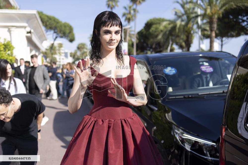 Cannes Cara Delevigne leaves Hotel Martinez MP