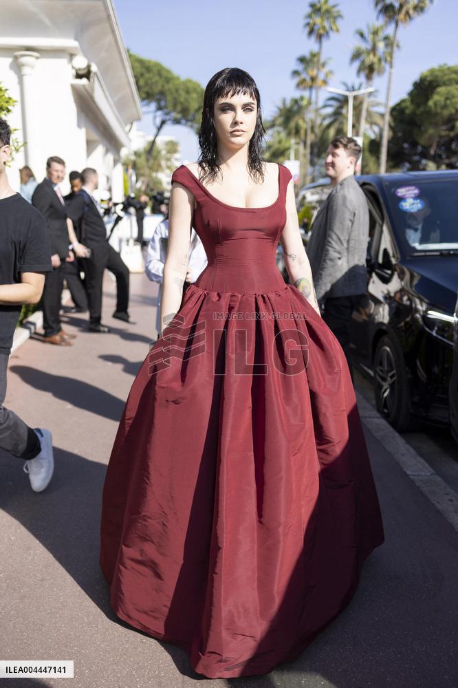 Cannes Cara Delevigne leaves Hotel Martinez MP