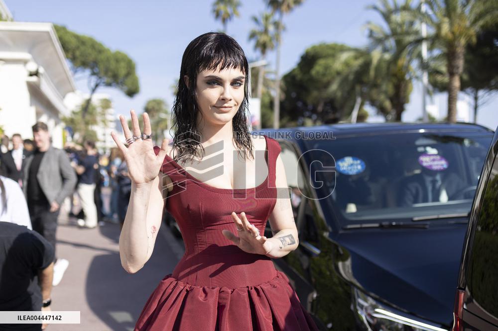 Cannes Cara Delevigne leaves Hotel Martinez MP