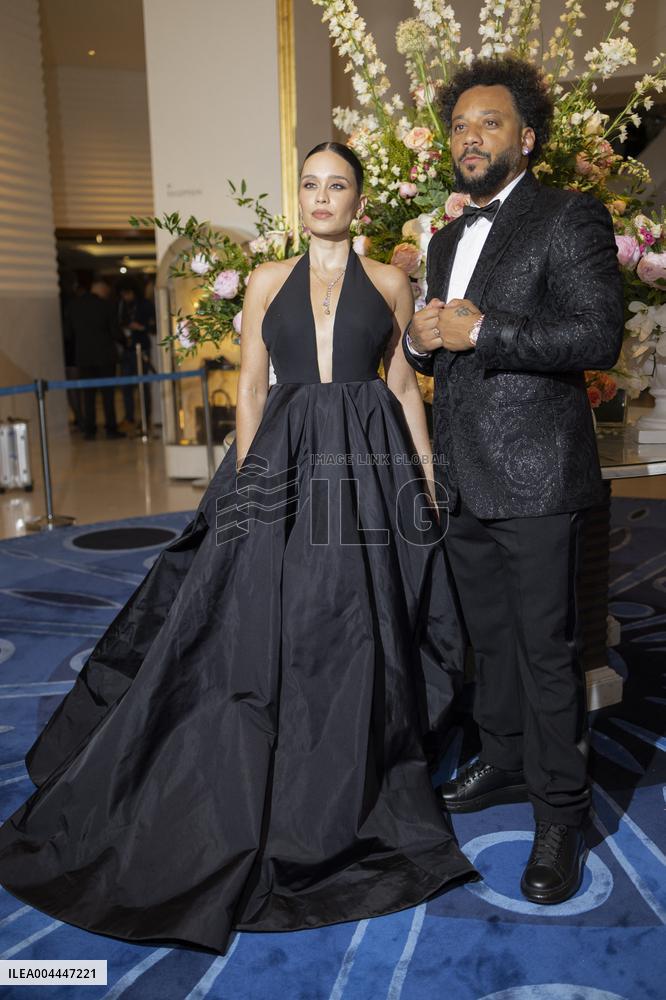 Cannes Clarice Alves, Marcelo Vieira da Silva Júnior leave Hotel Martinez MP