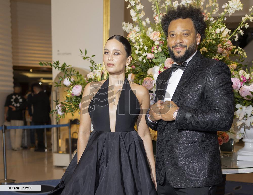 Cannes Clarice Alves, Marcelo Vieira da Silva Júnior leave Hotel Martinez MP