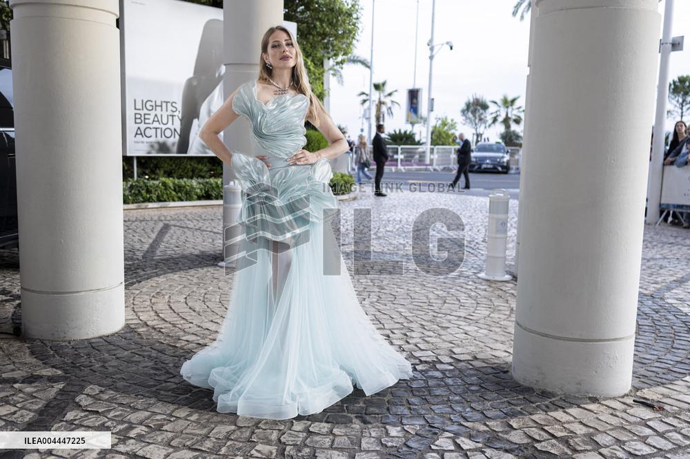 Cannes Ginta leaves Hotel Martinez MP