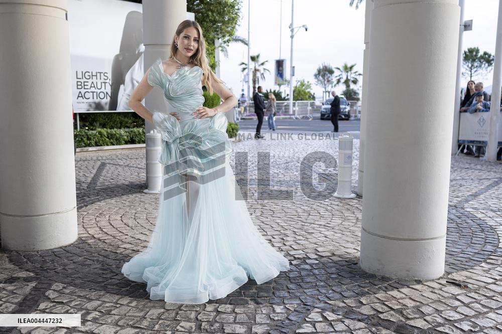 Cannes Ginta leaves Hotel Martinez MP