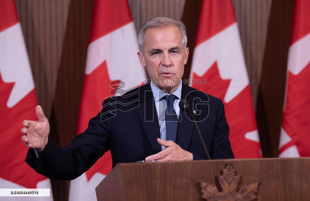 PM Mark Carney Addresses Reporters After Cabinet Retreat - Ottawa