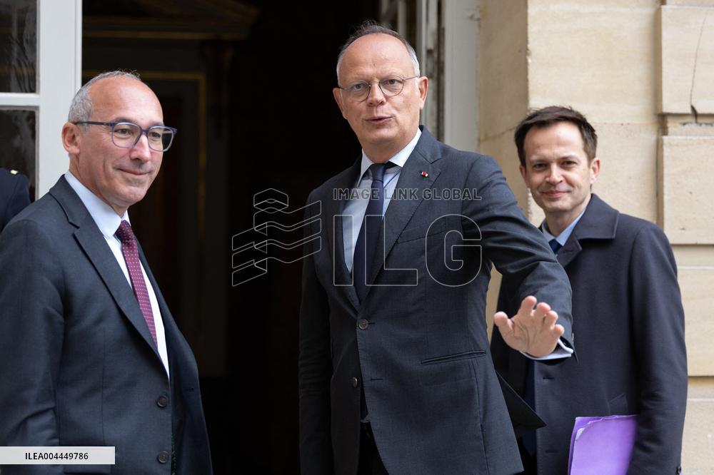 Members of Horizons and Independants meet with Prime Minister - Paris RL