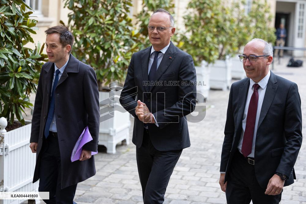 Members of Horizons and Independants meet with Prime Minister - Paris RL