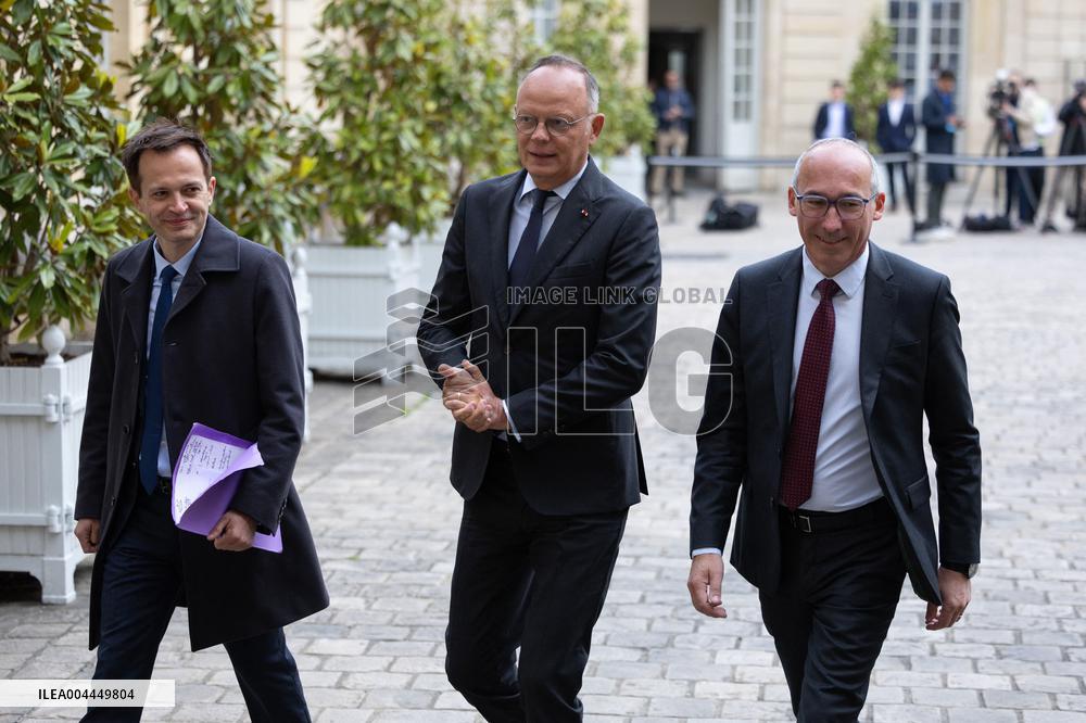 Members of Horizons and Independants meet with Prime Minister - Paris RL