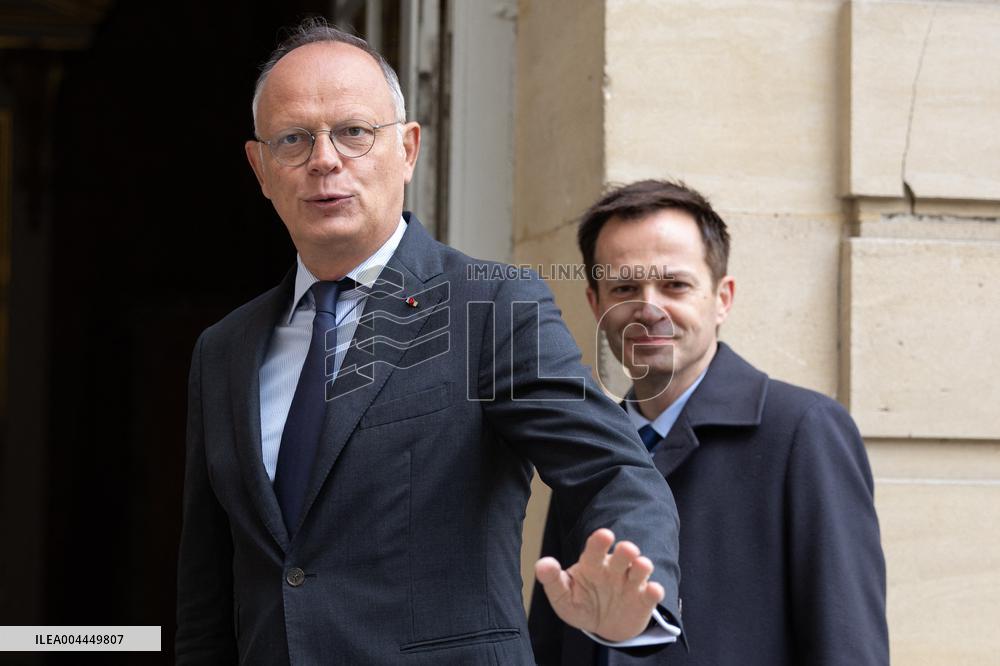 Members of Horizons and Independants meet with Prime Minister - Paris RL