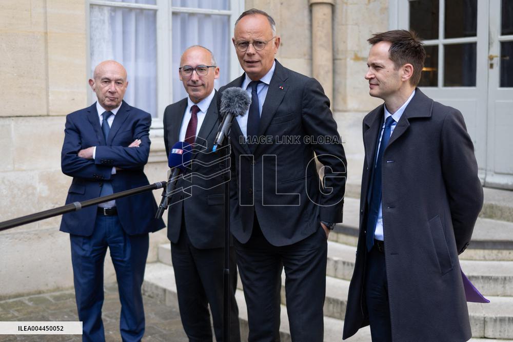 Members of Horizons and Independants meet with Prime Minister - Paris RL