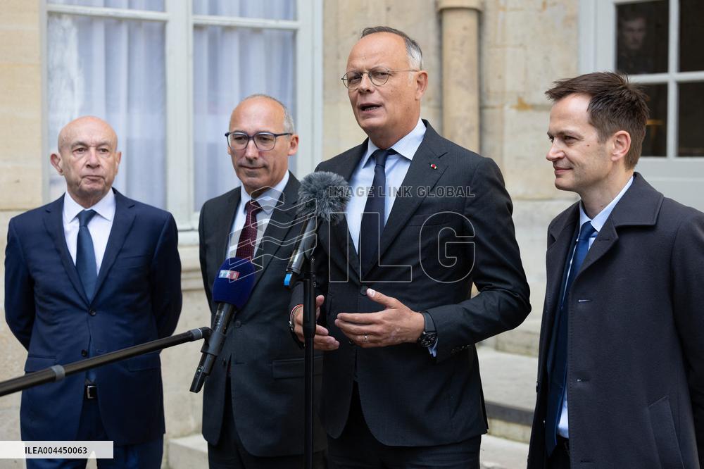 Members of Horizons and Independants meet with Prime Minister - Paris RL