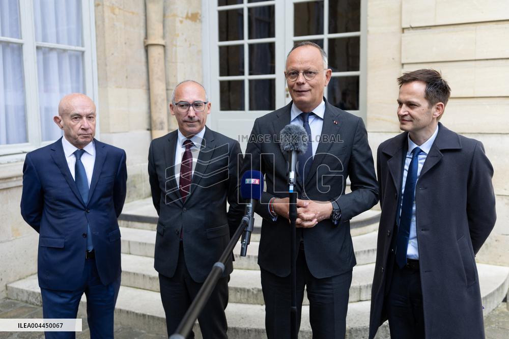 Members of Horizons and Independants meet with Prime Minister - Paris RL