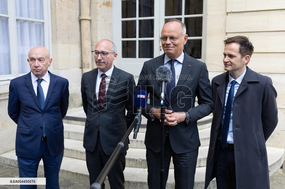 Members of Horizons and Independants meet with Prime Minister - Paris RL