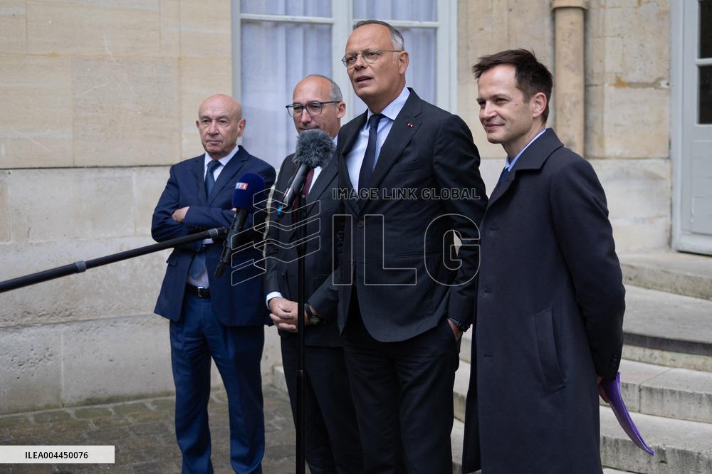 Members of Horizons and Independants meet with Prime Minister - Paris RL