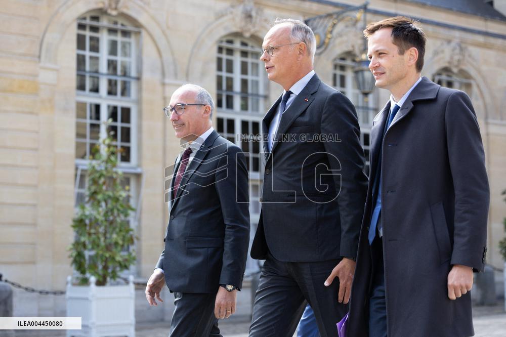 Members of Horizons and Independants meet with Prime Minister - Paris RL