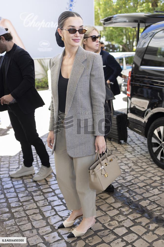 Cannes Amy May Jackson, Ed Westwick are spotted at Hotel Martinez MP