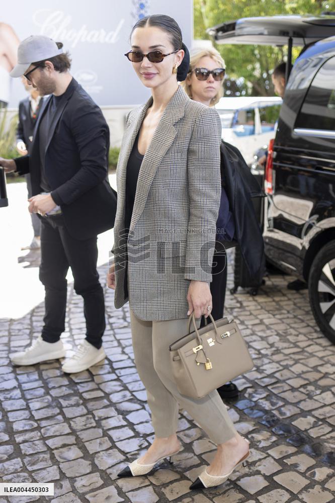 Cannes Amy May Jackson, Ed Westwick are spotted at Hotel Martinez MP