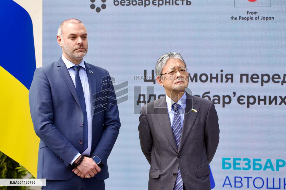 Official handover of adapted vehicles for inclusive driving schools in Kyiv