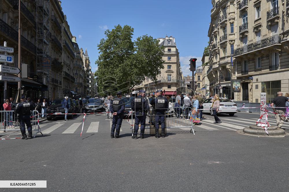 Demonstration By Taxi Drivers - Paris