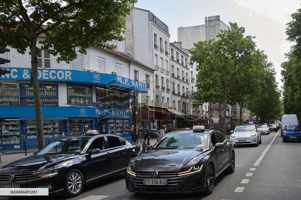 Demonstration By Taxi Drivers - Paris