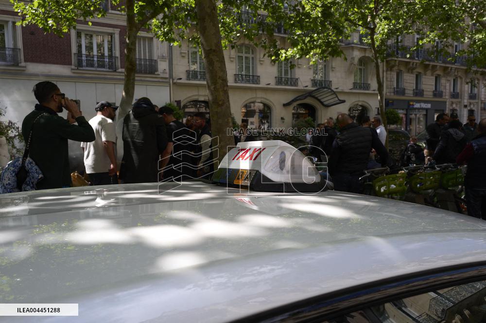 Demonstration By Taxi Drivers - Paris