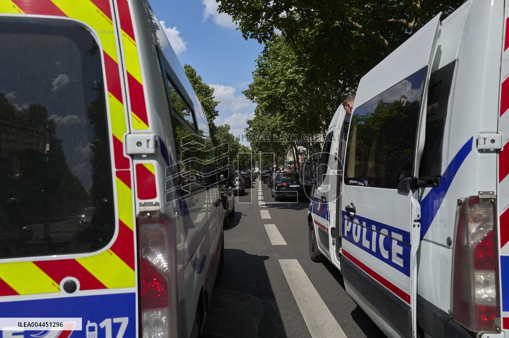 Demonstration By Taxi Drivers - Paris