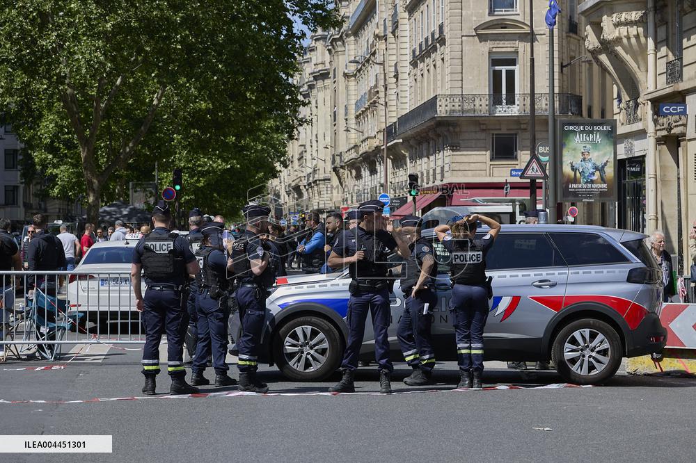 Demonstration By Taxi Drivers - Paris