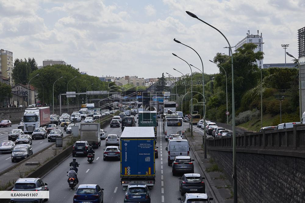 Demonstration By Taxi Drivers - Paris