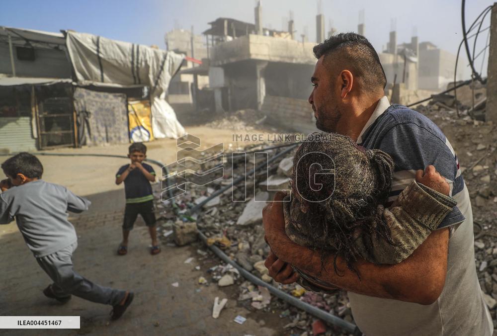 Israeli Airstrike On Jabalia Refugee Camp - Palestine