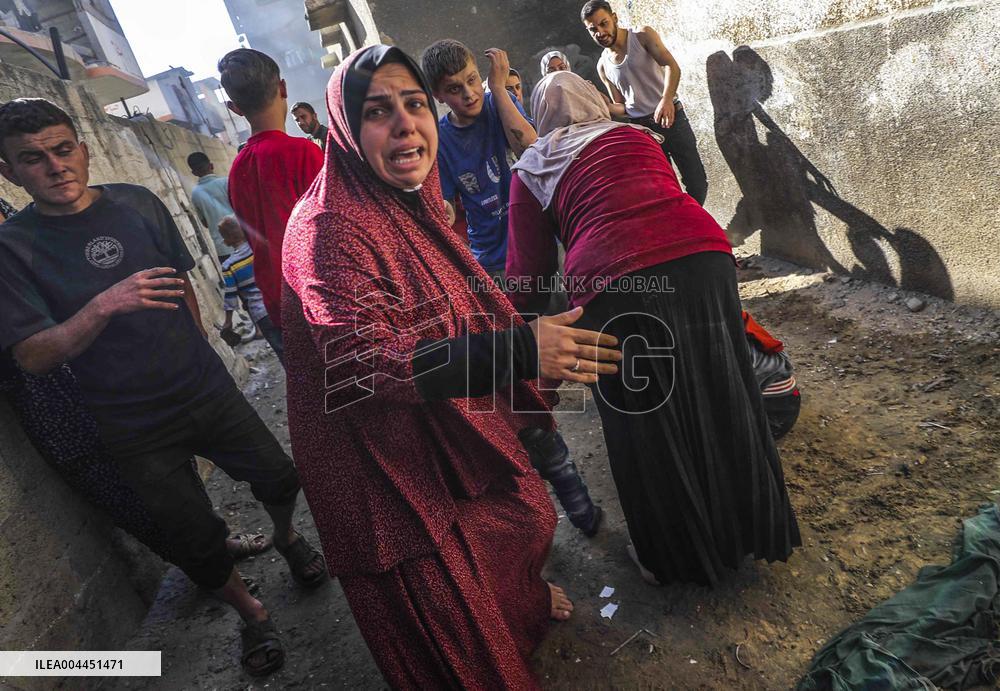 Israeli Airstrike On Jabalia Refugee Camp - Palestine