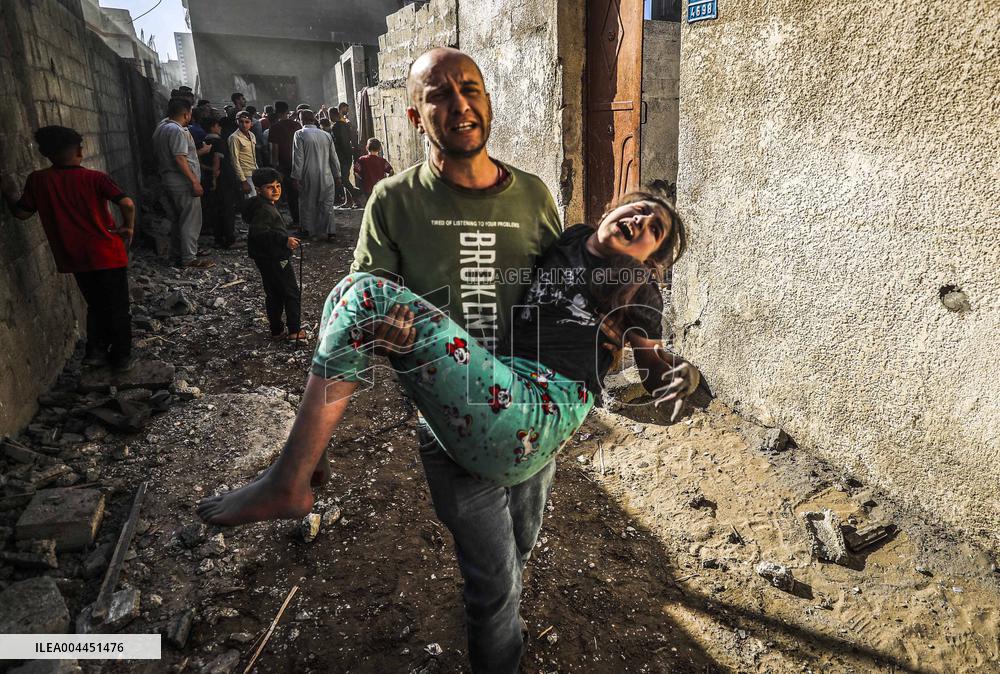 Israeli Airstrike On Jabalia Refugee Camp - Palestine