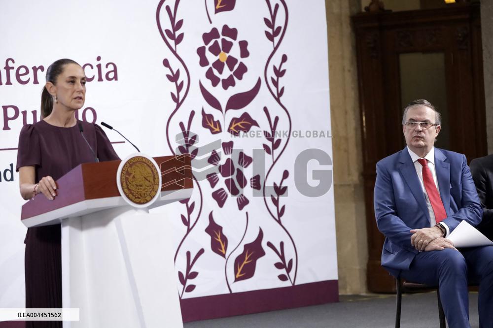President Claudia Sheinbaum Holds Briefing - Mexico